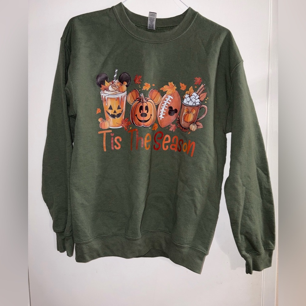 Fall Graphic Sweatshirt “Tis The Season” | Pumpkin Autumn Crewneck |
